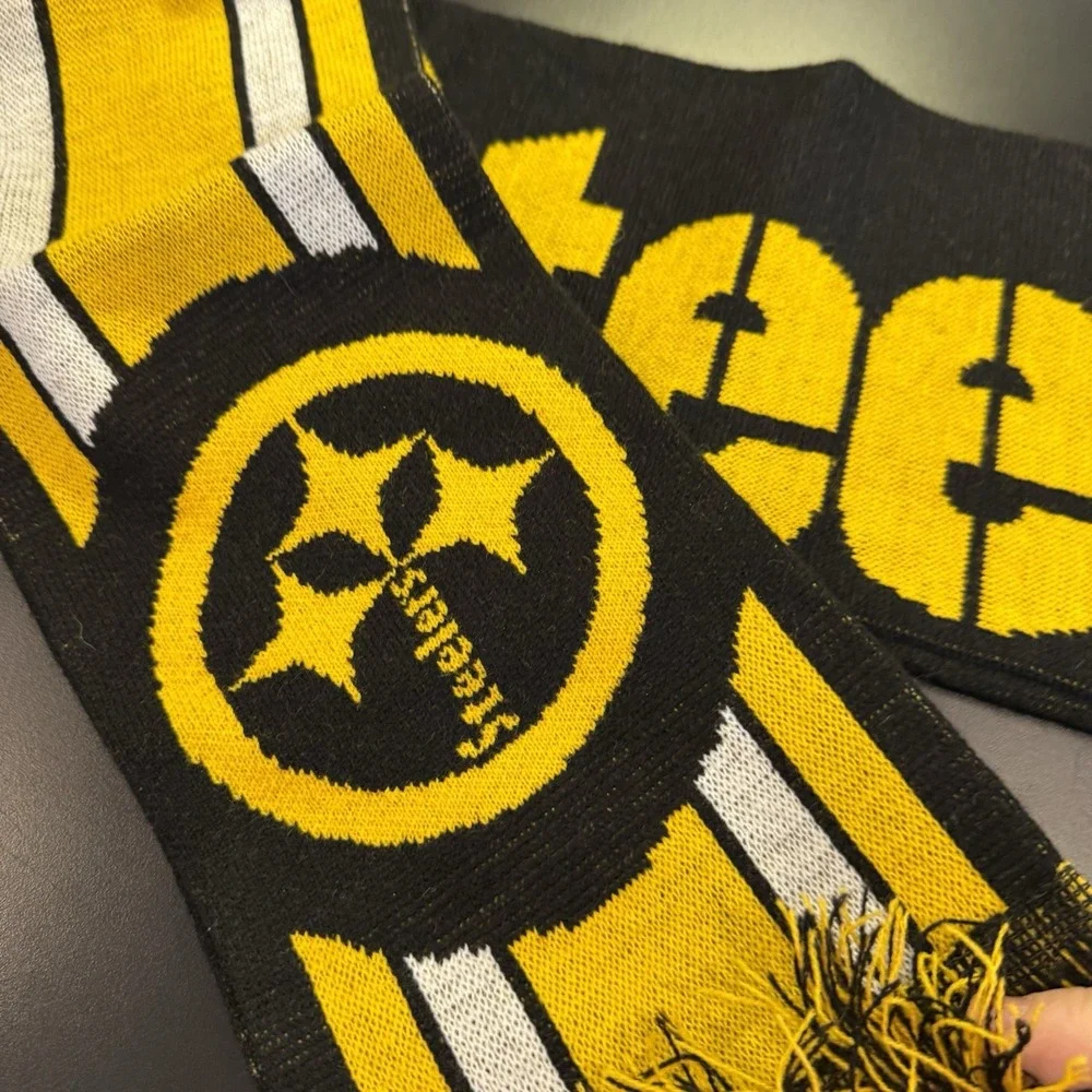 Pittsburgh Steelers NFL Black & Yellow Winter Neck Scarf 60